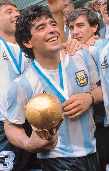 Diego Maradona, the film's subject