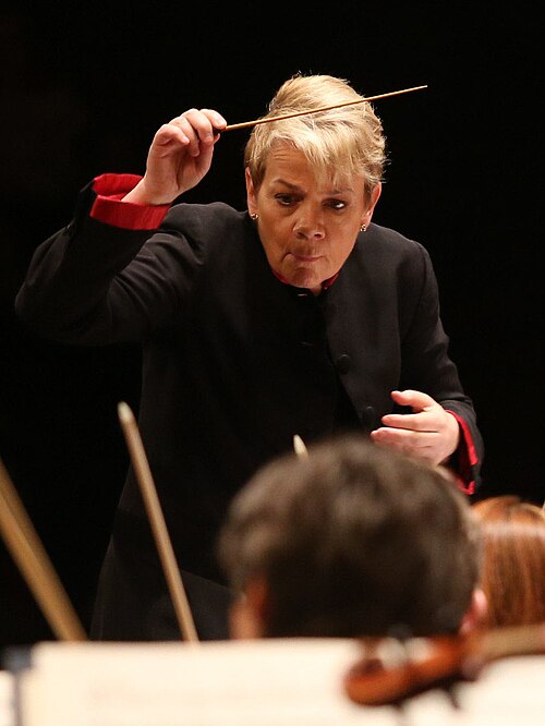 Marin Alsop, the film's subject