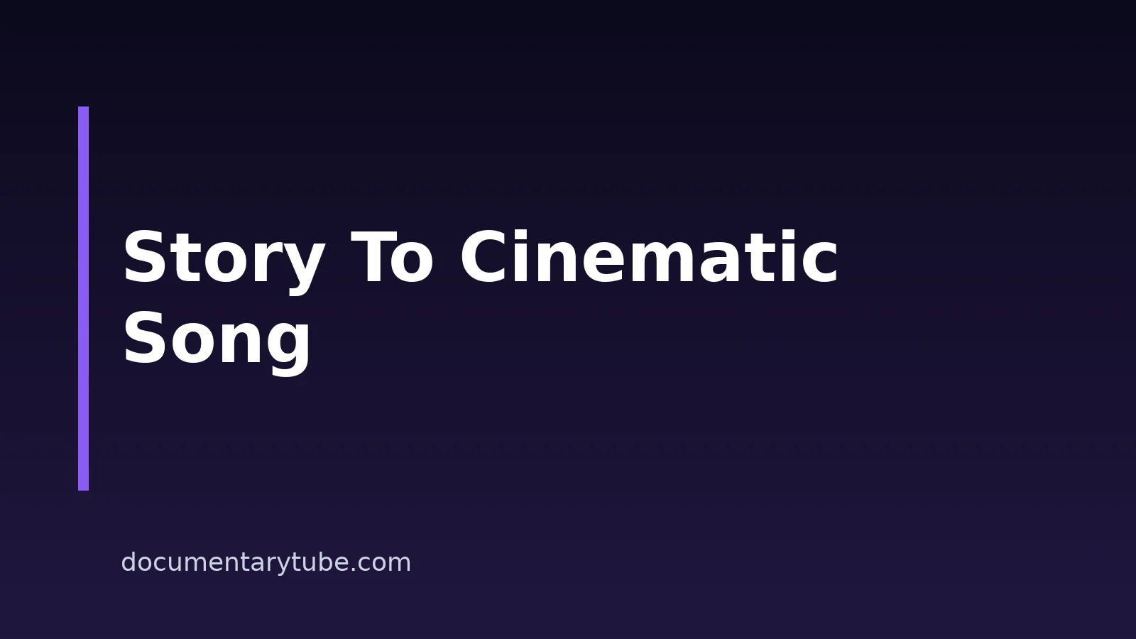 How To Turn A Story Into A Cinematic Song With AI
