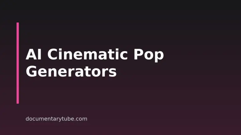 8 Best AI Cinematic Pop Music Generators For Documentary Creators In 2026