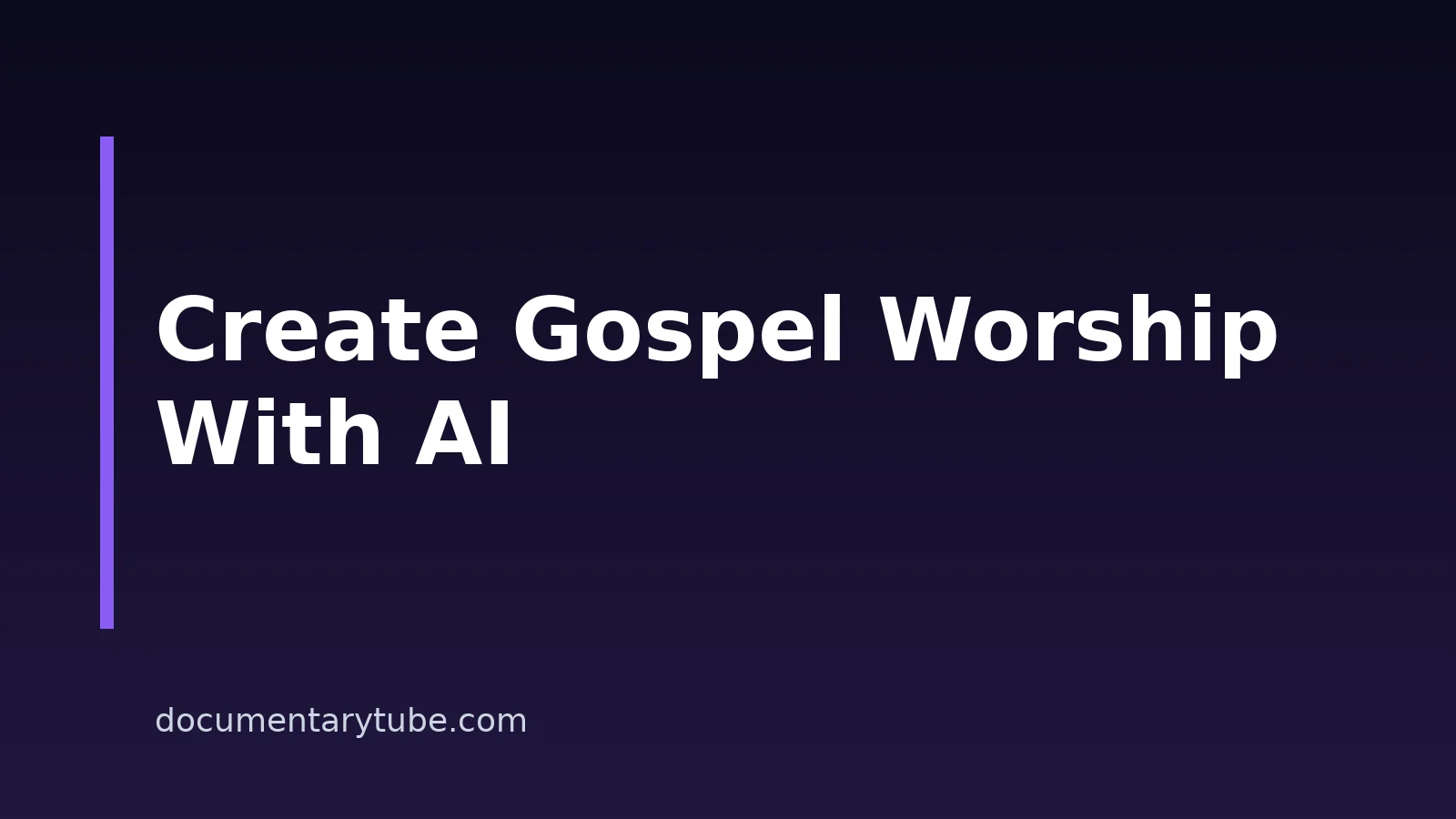 How to Create Gospel Worship Songs With AI