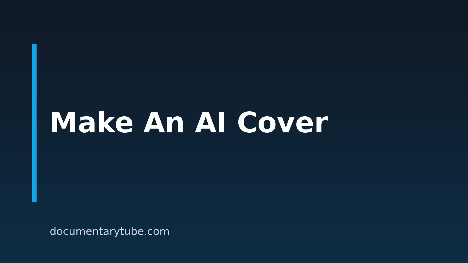 How to Make an AI Cover With Your Own Voice