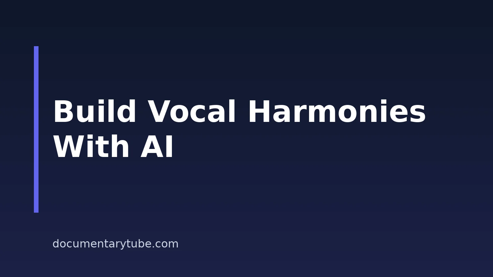 How To Create Vocal Harmonies With AI Tools: A Practical Workflow