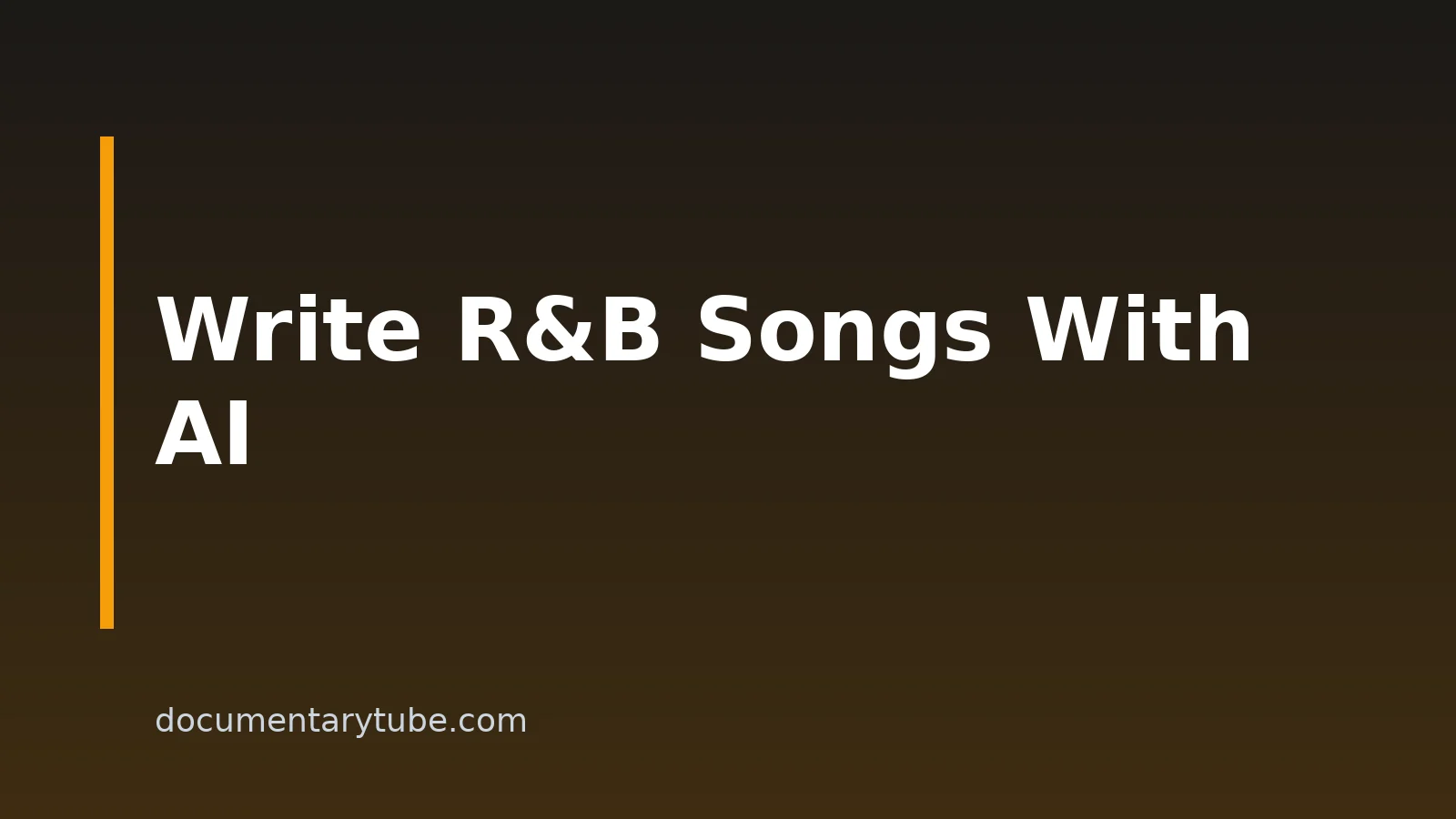 How to Write R&B Songs With AI: A Practical Workflow