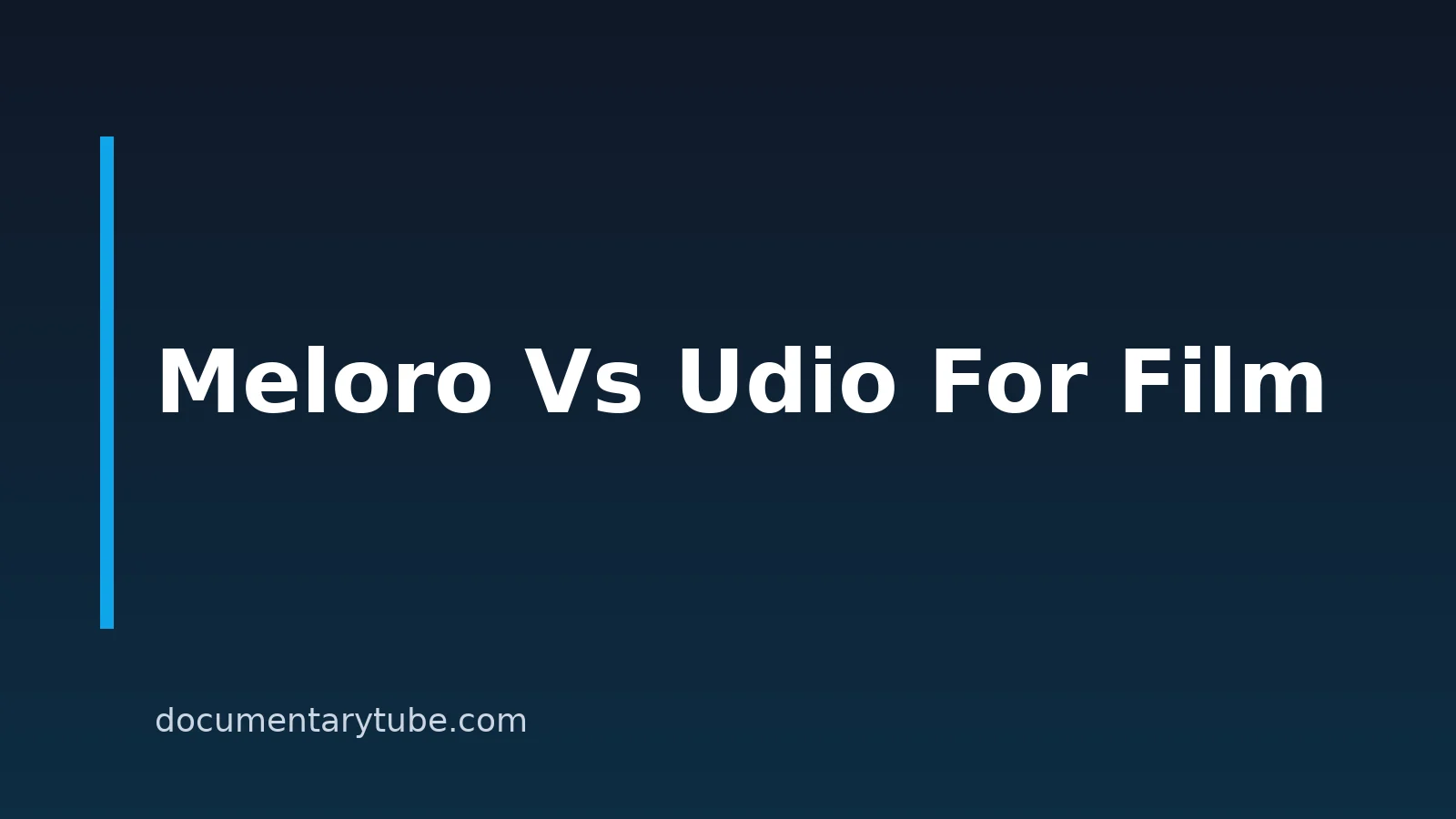 Meloro Vs. Udio In 2026: Which AI Music Generator Fits Your Documentary Edit?