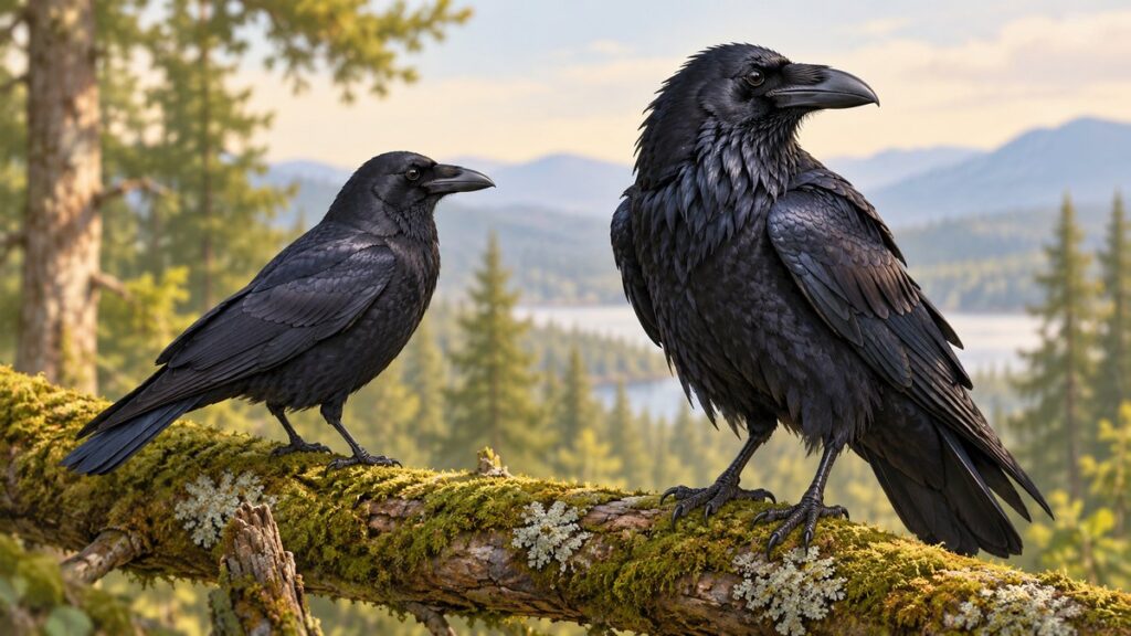 Crow or Raven? How to Tell Them Apart by Size, Sound, Flight, and Intelligence Crow or Raven? How to Tell Them Apart by Size, Sound, Flight, and Intelligence